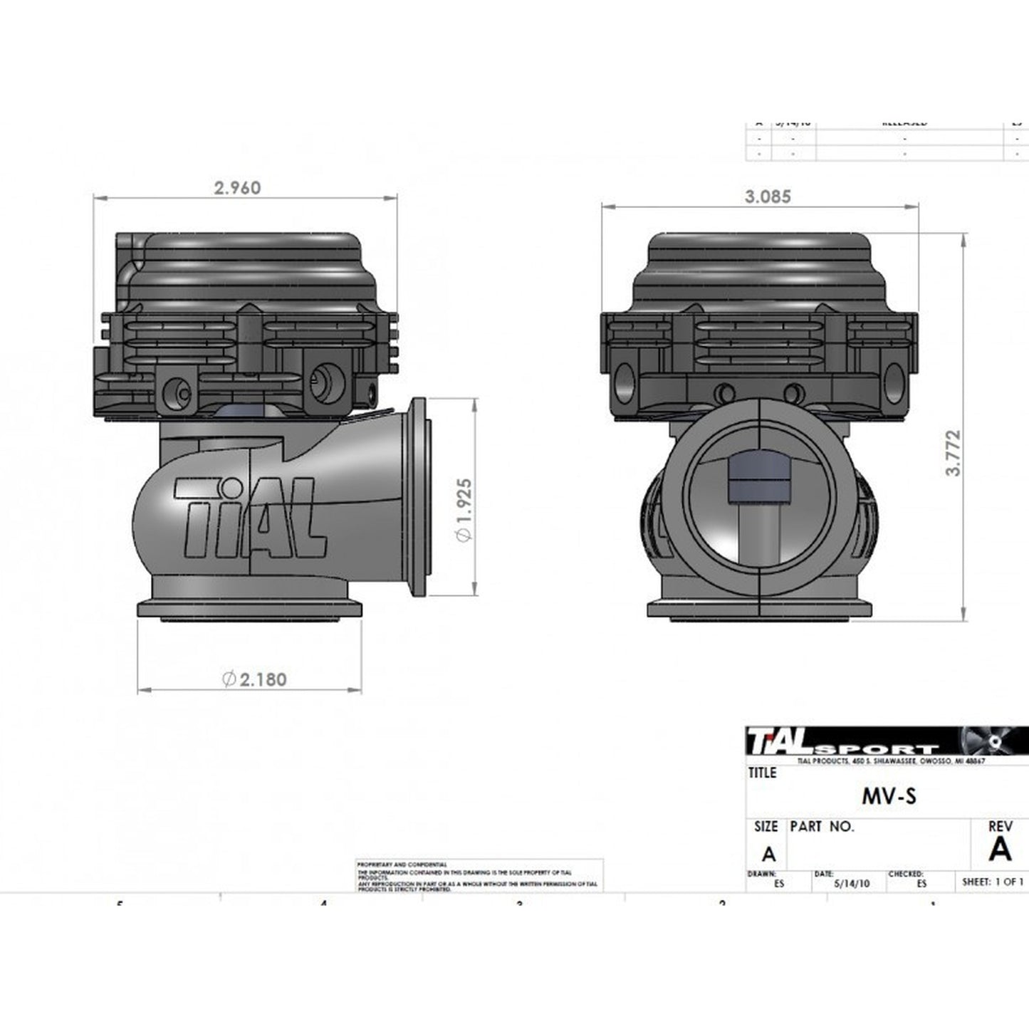 Wastegate TiAL MV-S