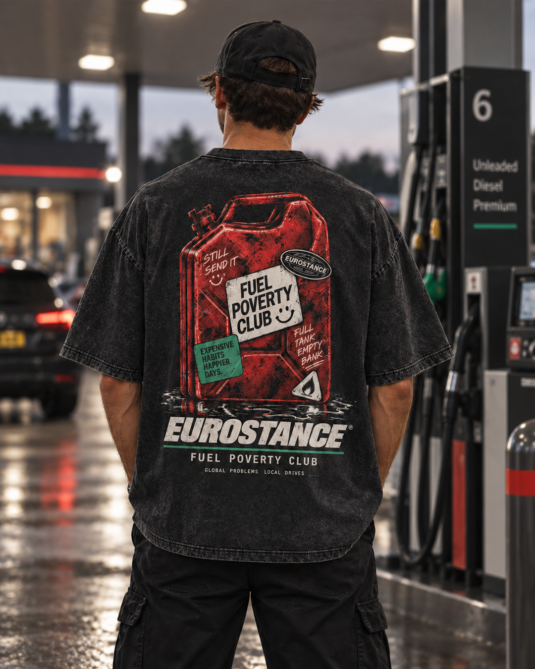 Fuel Poverty Club — Heavyweight Washed Tee