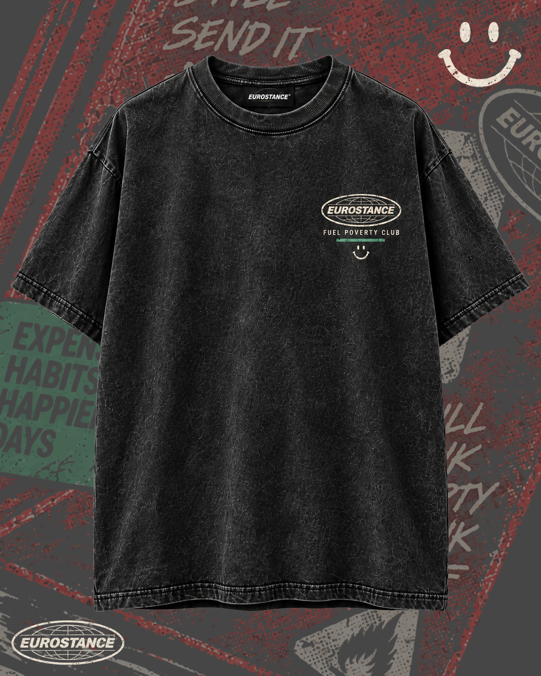Fuel Poverty Club — Heavyweight Washed Tee
