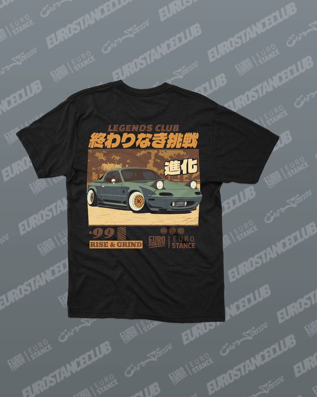 LEGENDS CLUB  – MIATA RISE & GRIND T-SHIRT