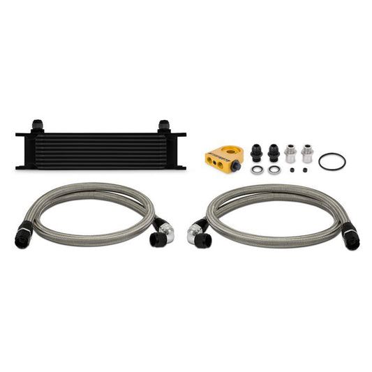 Thermostatic Oil Cooler Kit Mishimoto / Universal / 10 Row / Black